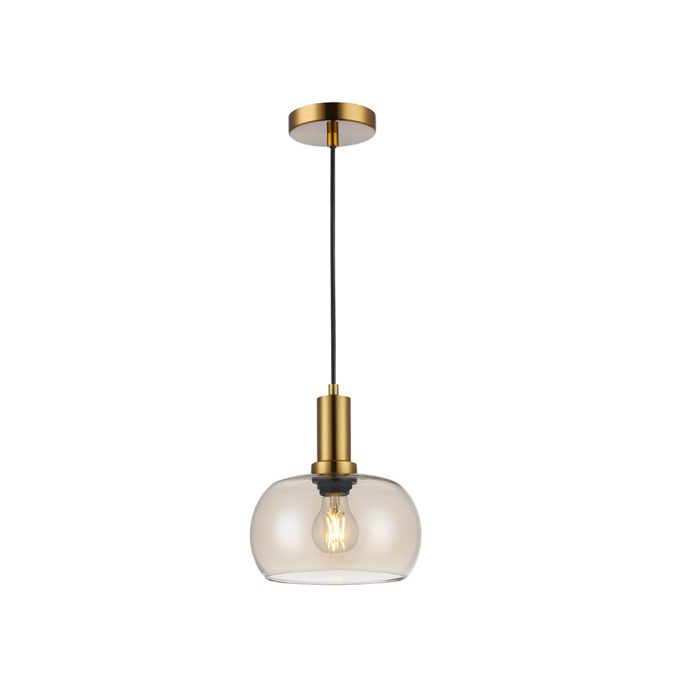Lampara colgante laton 1 x e27