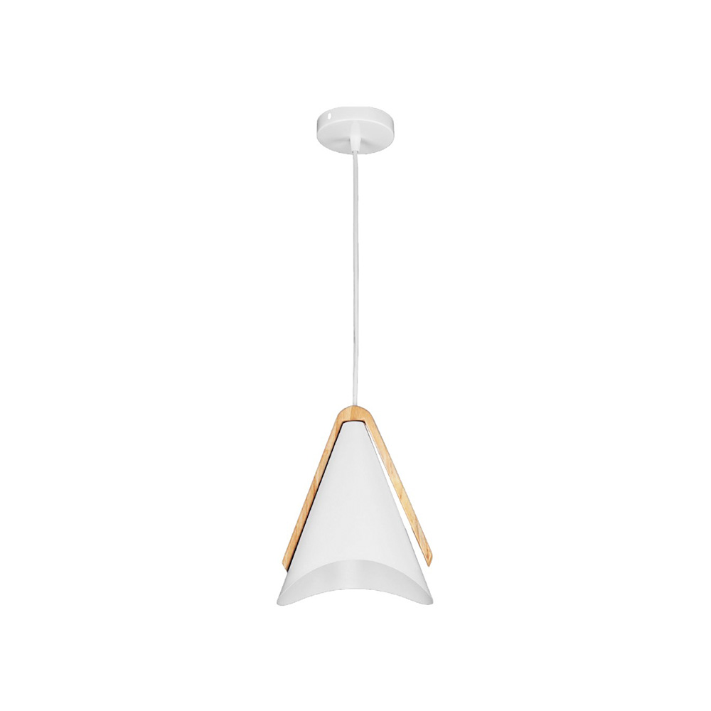 Lampara colgante blanca 1 x e27