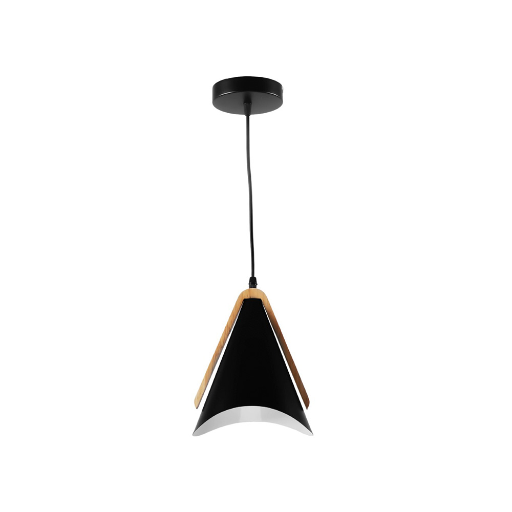 Lampara colgante negra 1 x e27