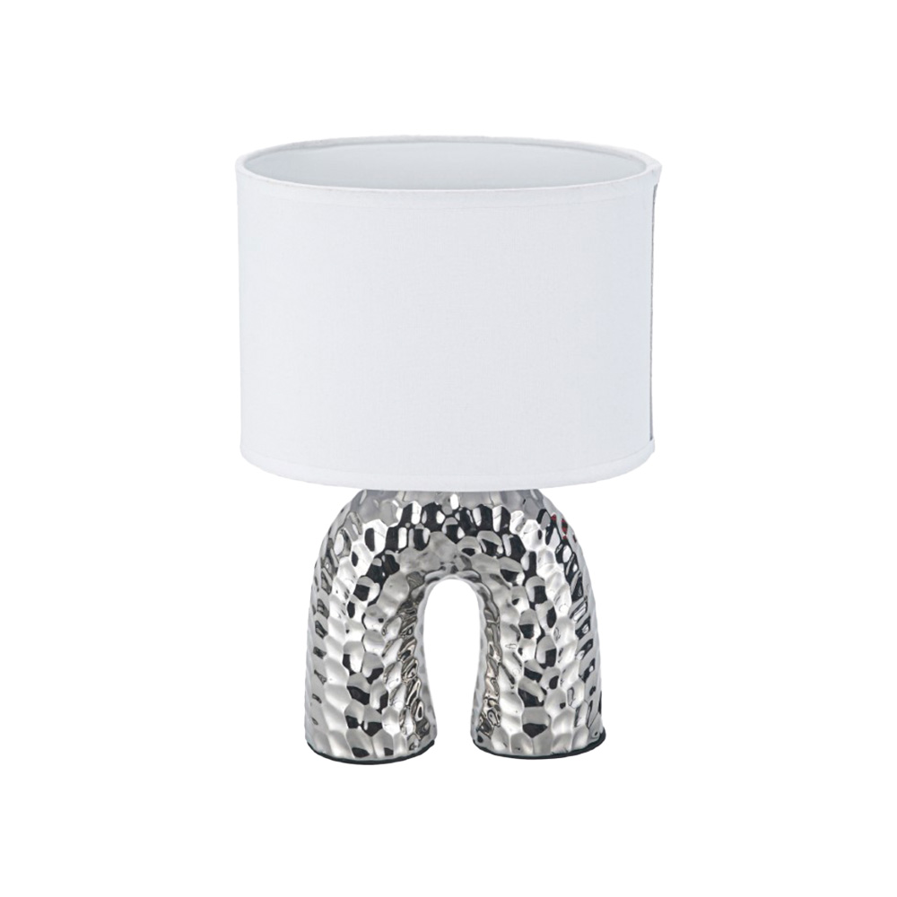 Lampara de mesa cromada ceramica 1 x e1