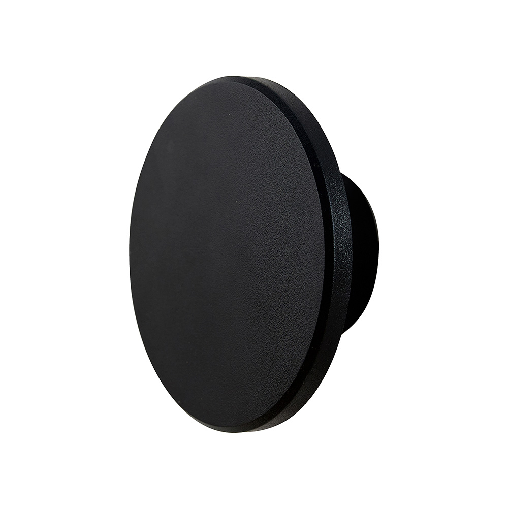 Lampara de pared exterior negra led