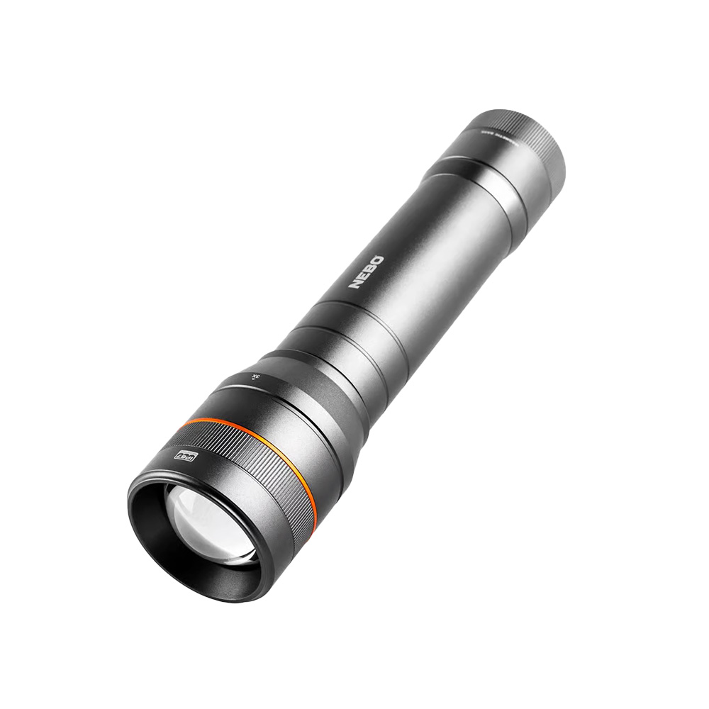 Linterna led negra de bateria aa 1500 lm