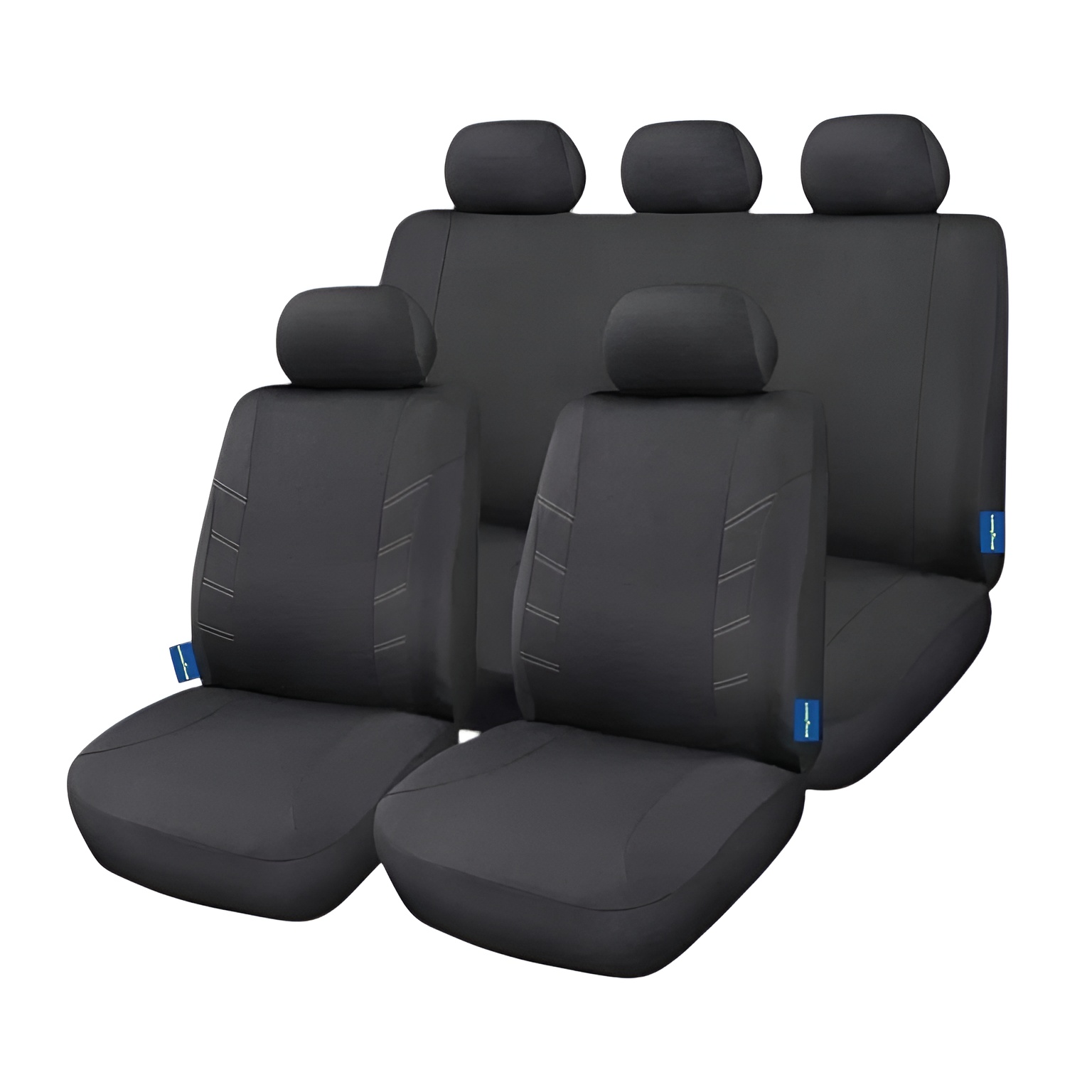 Cobertor negro azul asiento de auto 9 piezas