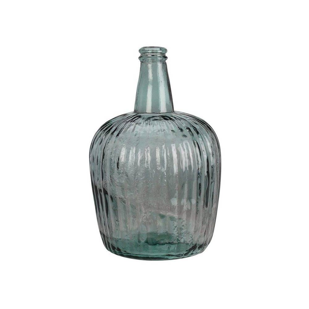 Florero decorativo de vidrio 38 cm gris