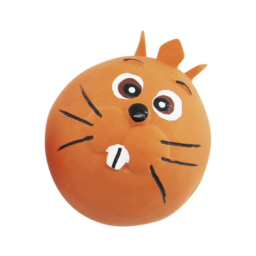 Juguete para perro pelota de latex 25 cm conejo café