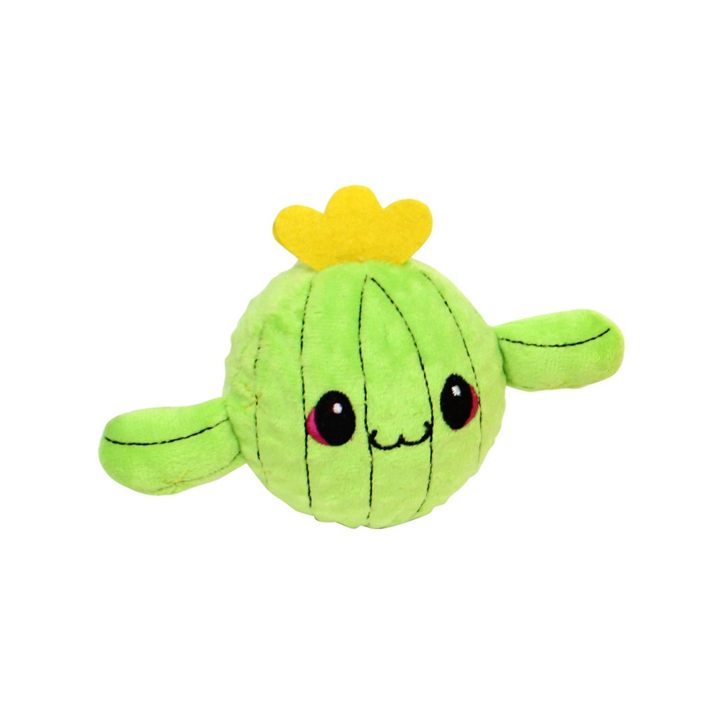 Juguete de peluche para perro cactus 16 cm verde