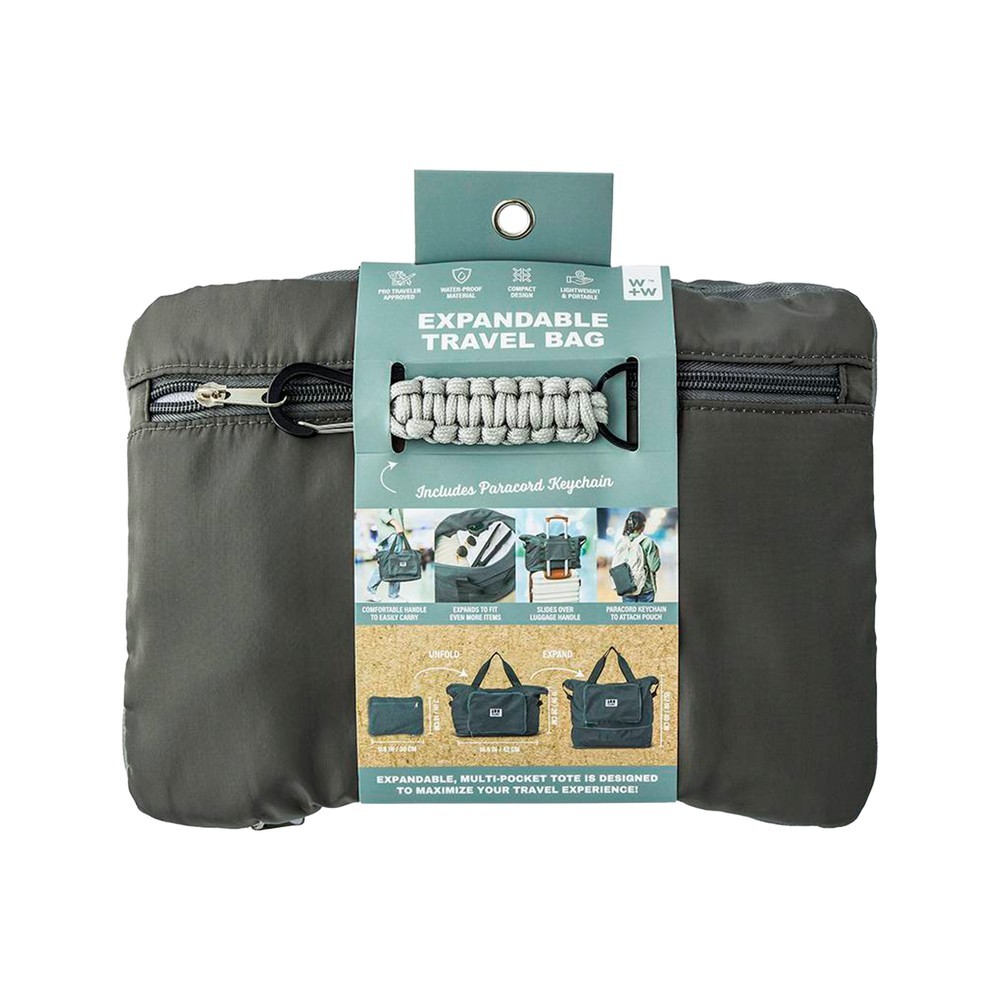 Bolsa expandible para viaje de poliester 42 cm gris