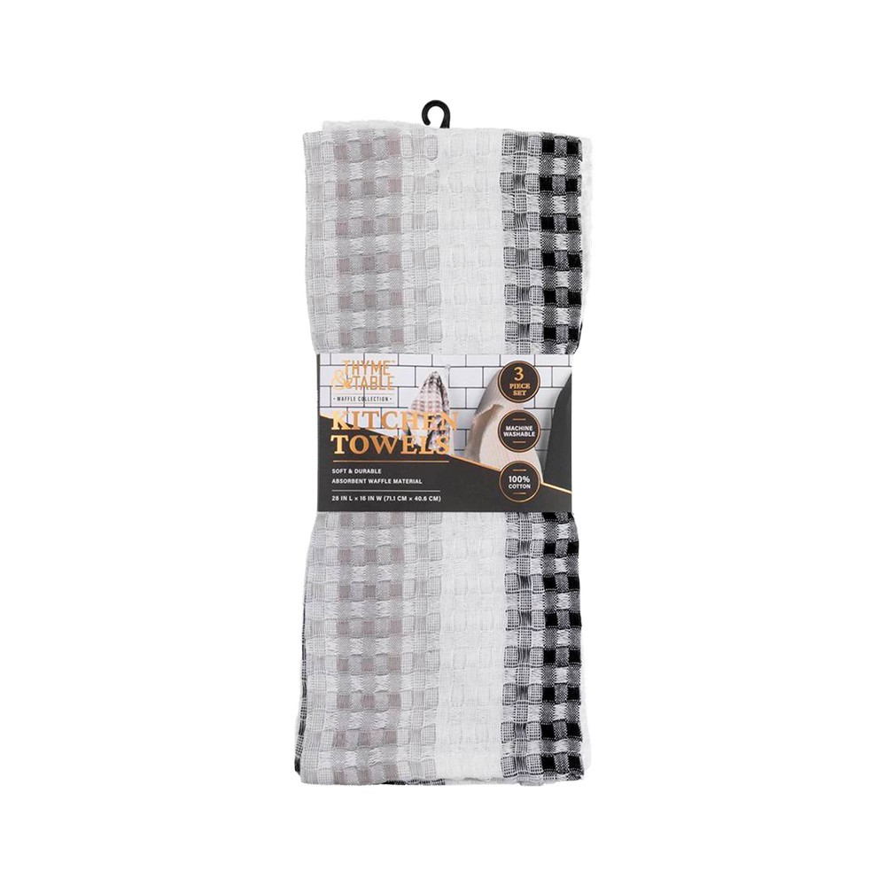 Toalla para cocina de algodón/poliester 41x71 cm surtido 3 piezas