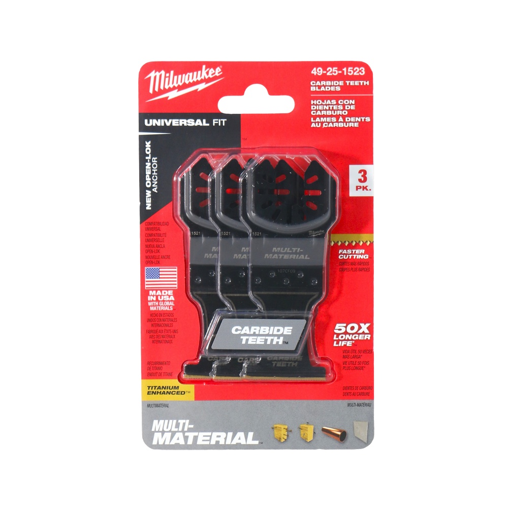 Cuchilla multimaterial 1.3/8 pulg (34.9 mm)