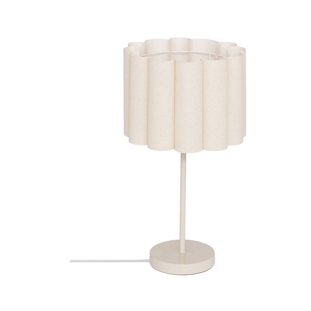 Lampara de mesa de acero 28x49 cm rona beige