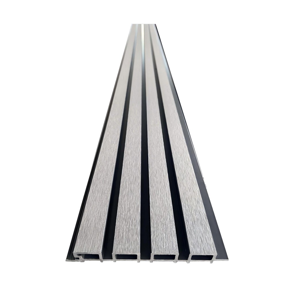 Panel decorativo wpc exterior 21.9 cm x 2.9 m negro