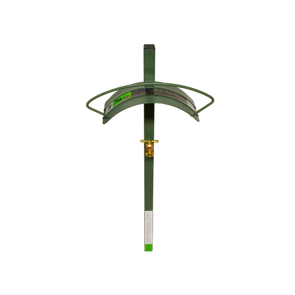 Colgador de manguera con grifo