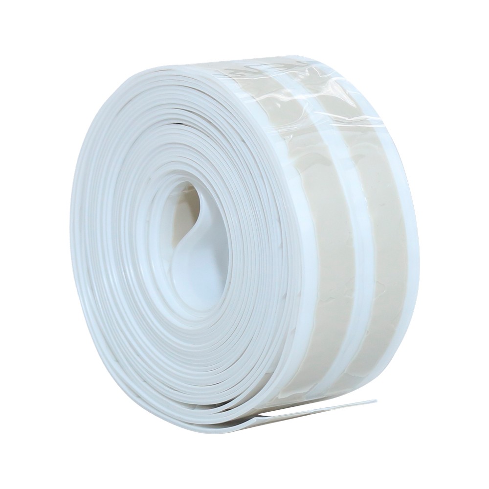 Cinta de silicon para baños blanca 4.13 cm x 12.58 m (1.5-8 pulg x 16 pies)