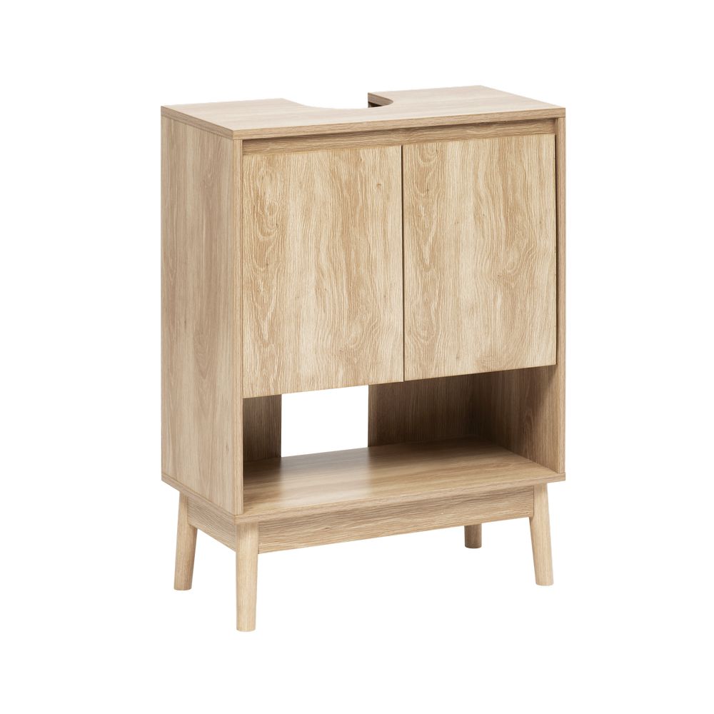 Gabinete para lavamanos 60x30x80 cm abana beige