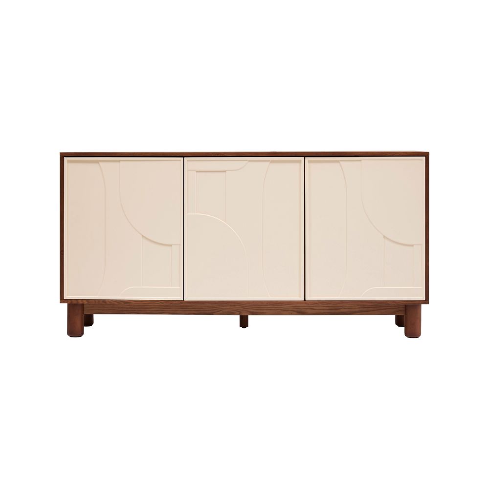 BUFETERA DE MDF 150x40x75.5 cm JILANI 3 PUERTAS