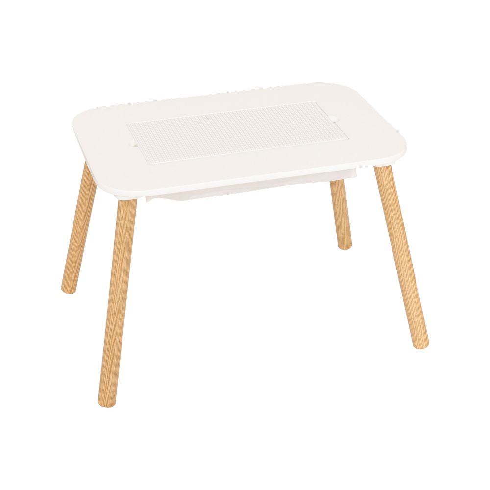 Mesa infantil de mdf 68.5x46.5x43 cm buldy blanco