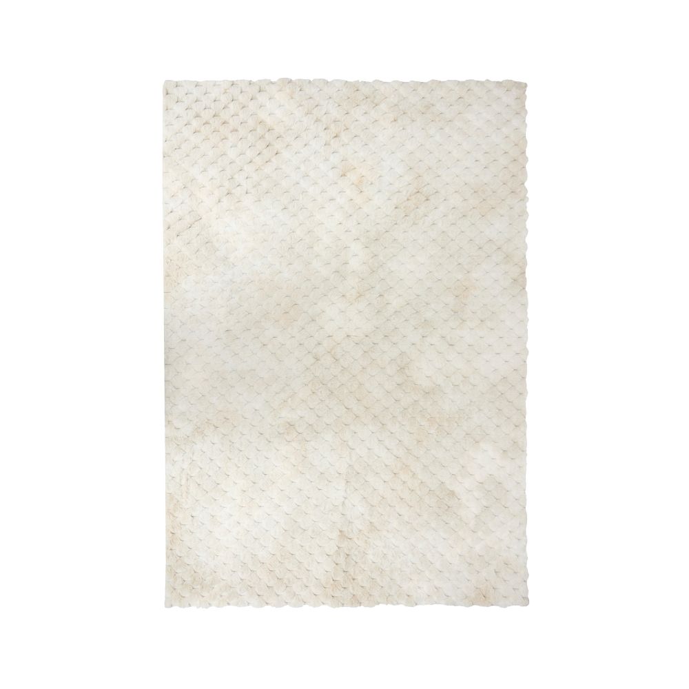 Alfombra decorativa de poliester 120x170 cm adriel beige