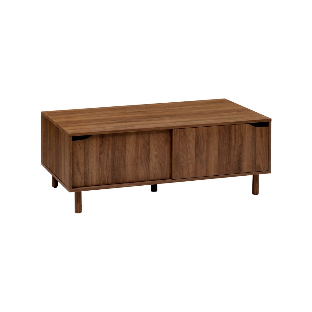 Mesa de centro de mdf 108x60x42 cm slidy cafe