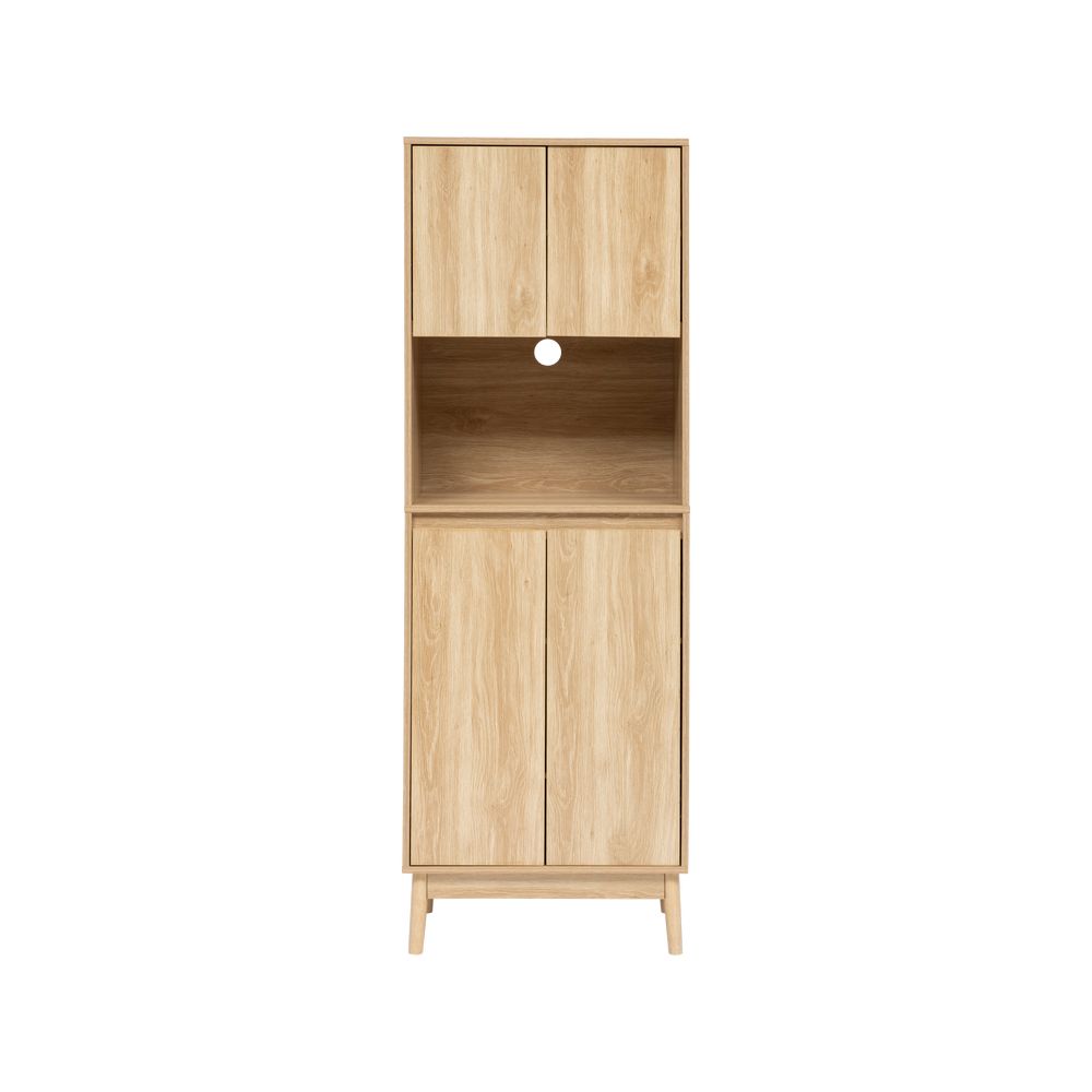 Mueble para cocina de mdf 60 x 40 x 175 cm abana beige