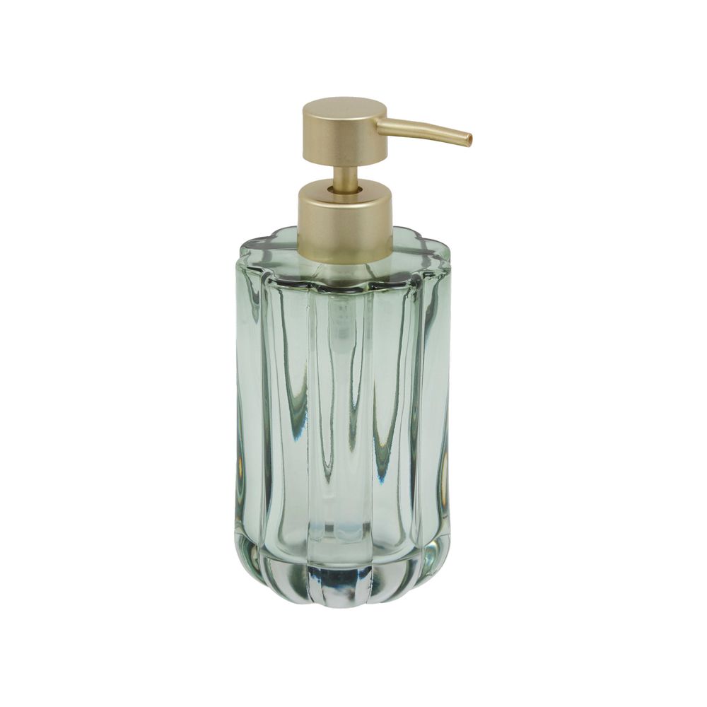 Dispensador de jabon liquido de vidrio 180 cm florea ambar transparente