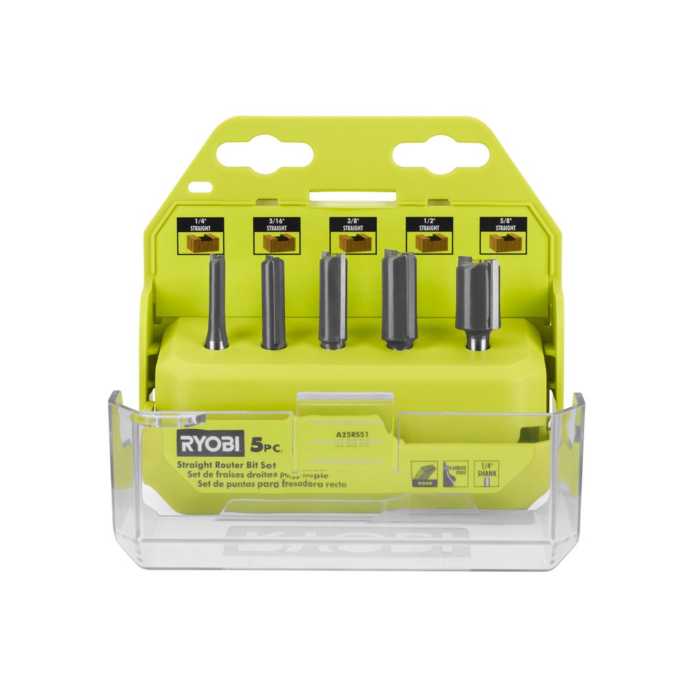 Accesorio brocas para router 1-4 - 5-8 pulg (6.35 - 15.87 mm) s-5