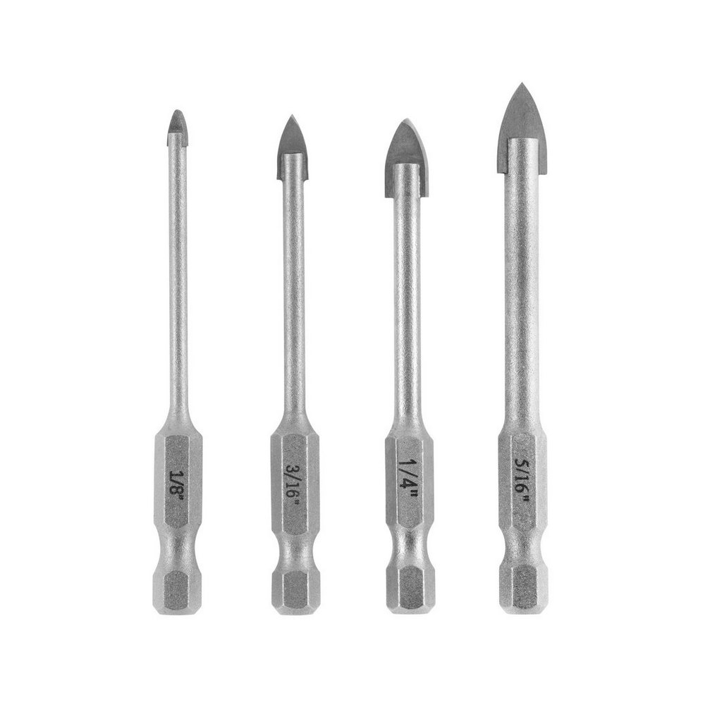 Broca para vidrio 1-8 - 5-16 pulg (3.17 - 7.93 mm) s-4