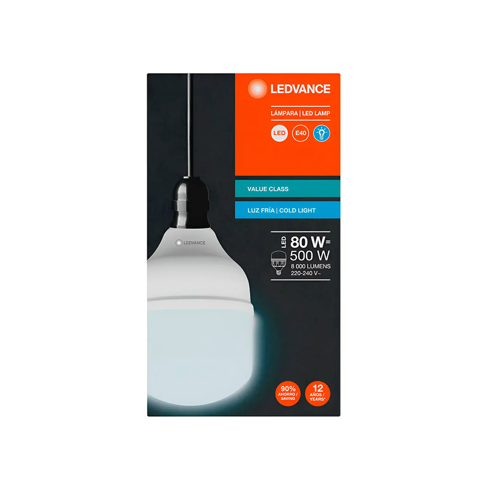 Lampara hw 80w 10klm e40