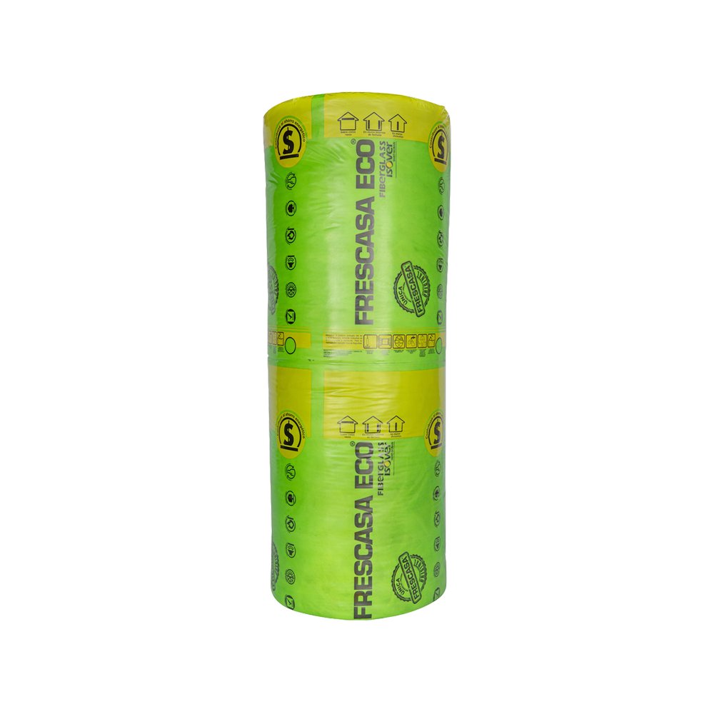 Fibra de vidrio color amarilla 6.35 cm x 7.50 m