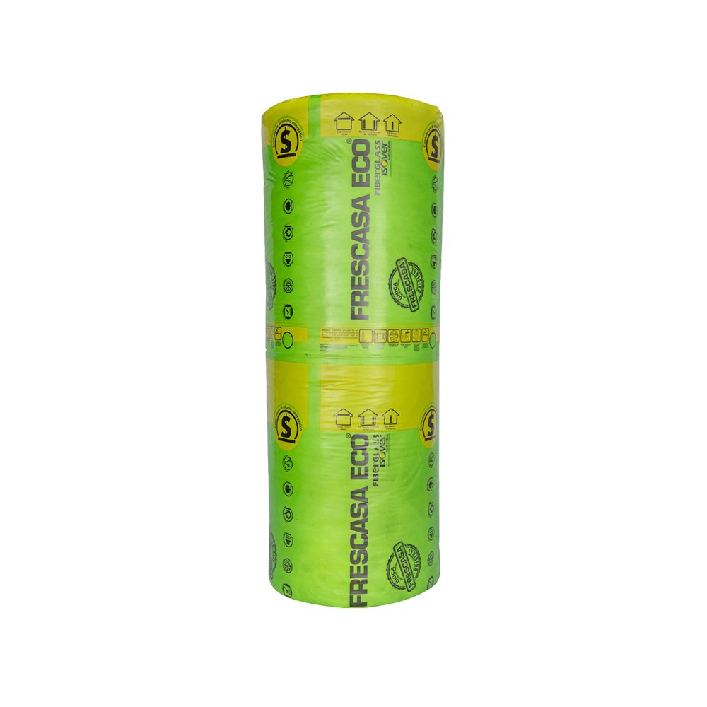 Fibra de vidrio color amarilla 8.89 cm x 7.50 m