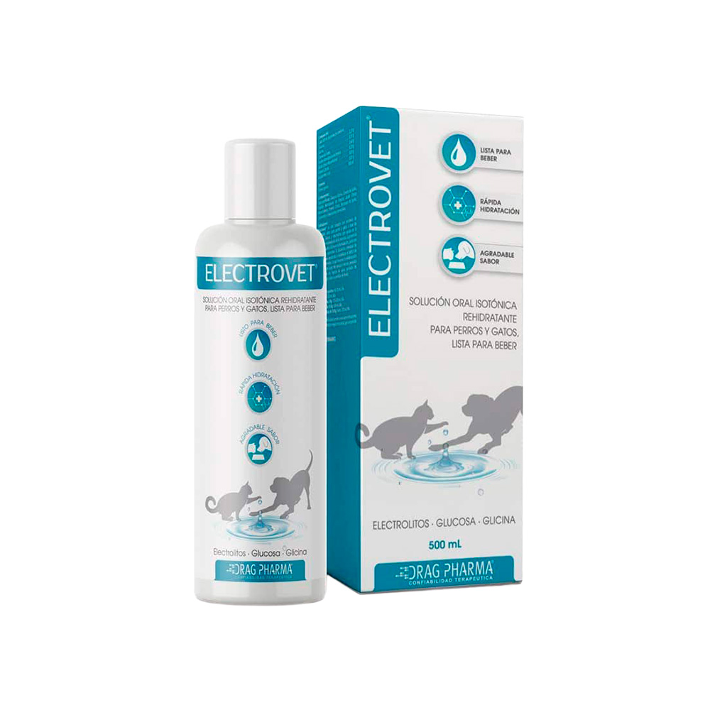 Suero hidratante para mascotas electrovet 500 ml