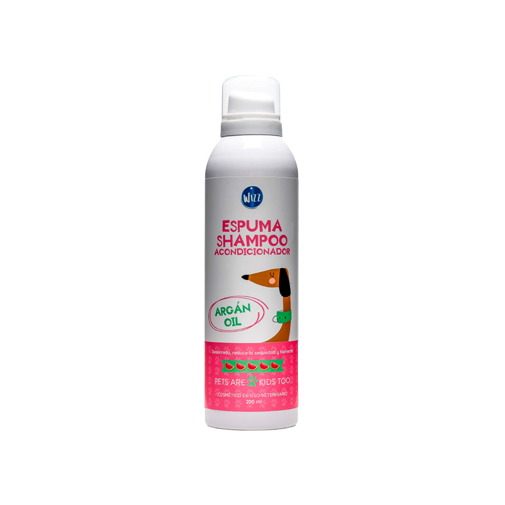 Espuma shampoo acondicionador para perros sandia 200 ml