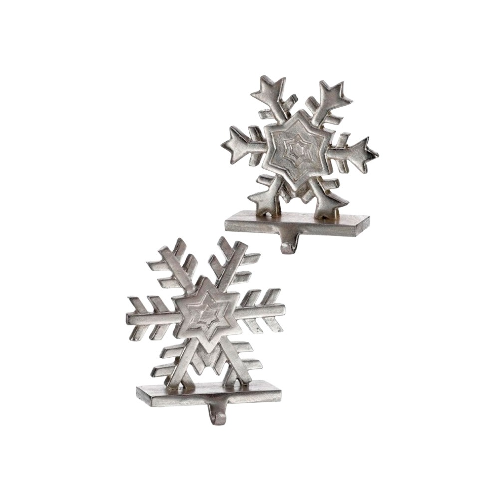 Adorno navideño 9 pulg soporte copo de nieve