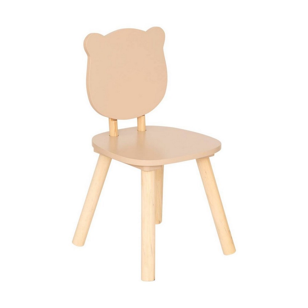 Silla infantil de mdf de 26 x 26 x 49 cm color beige
