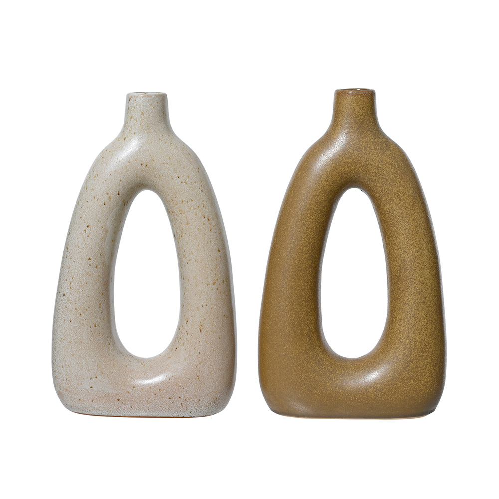 Jarron decorativo de porcelana 18.5x6.8x32 cm surtido