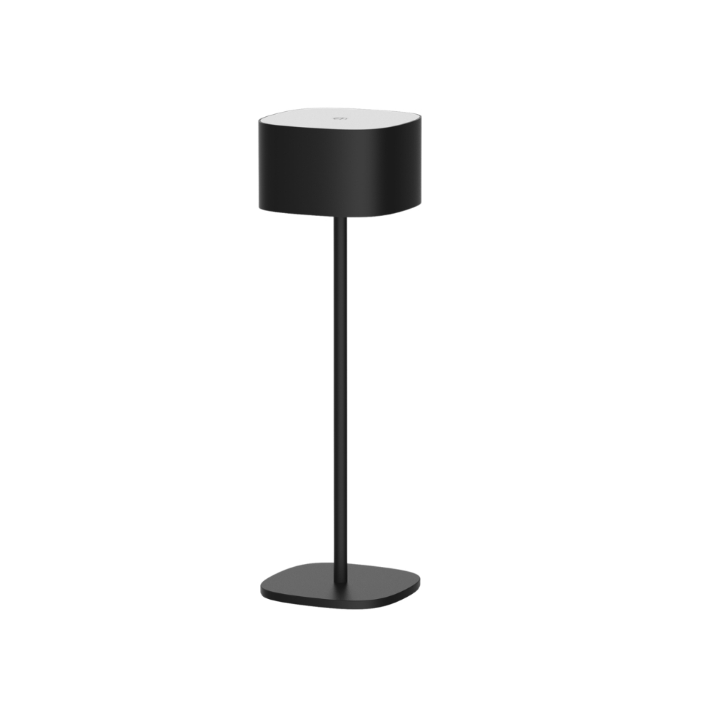Lampara de mesa negra