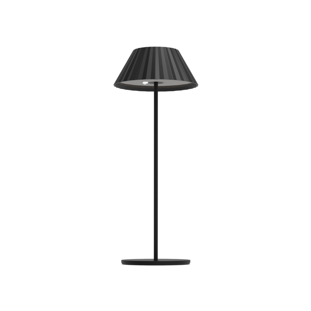 Lampara de mesa negra
