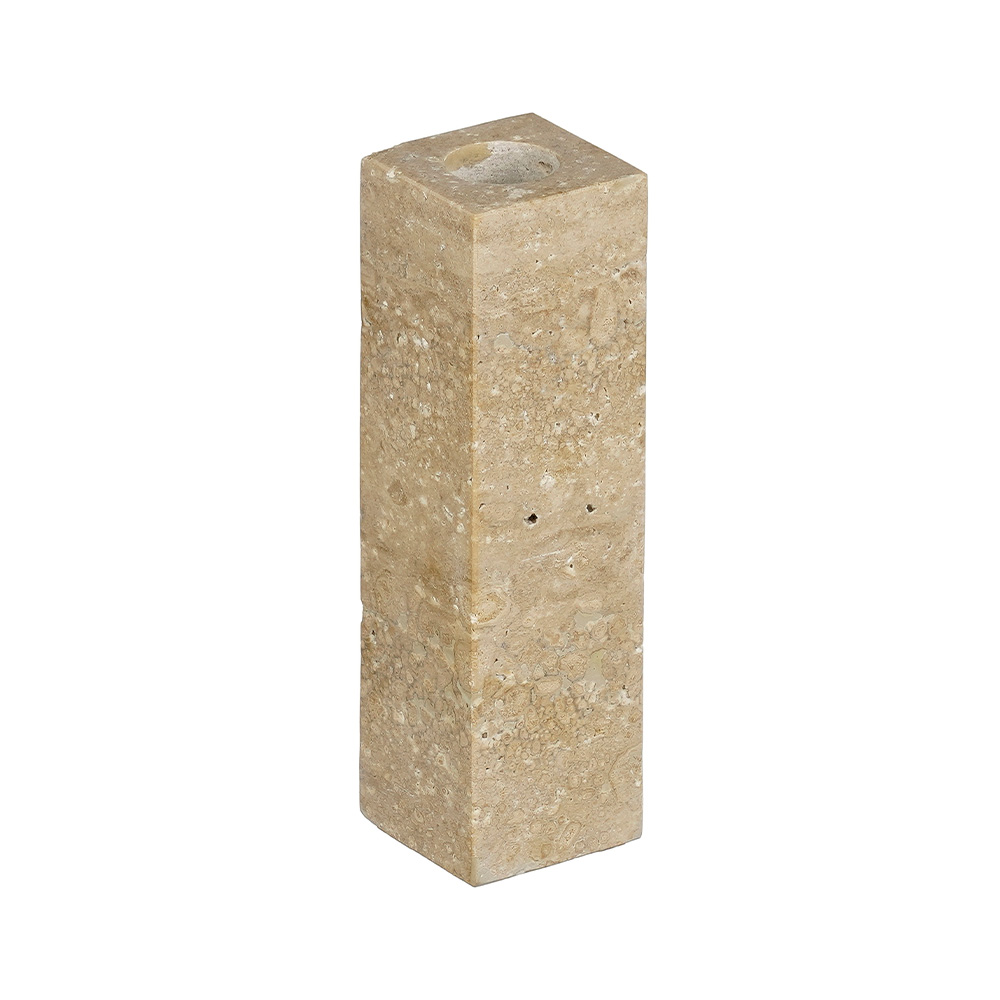 Candelabro de ceramica 4x14 cm crema