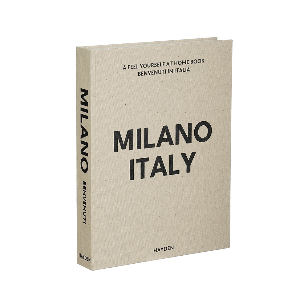 Libro de decoracion 25x33x5 cm milano italy gris
