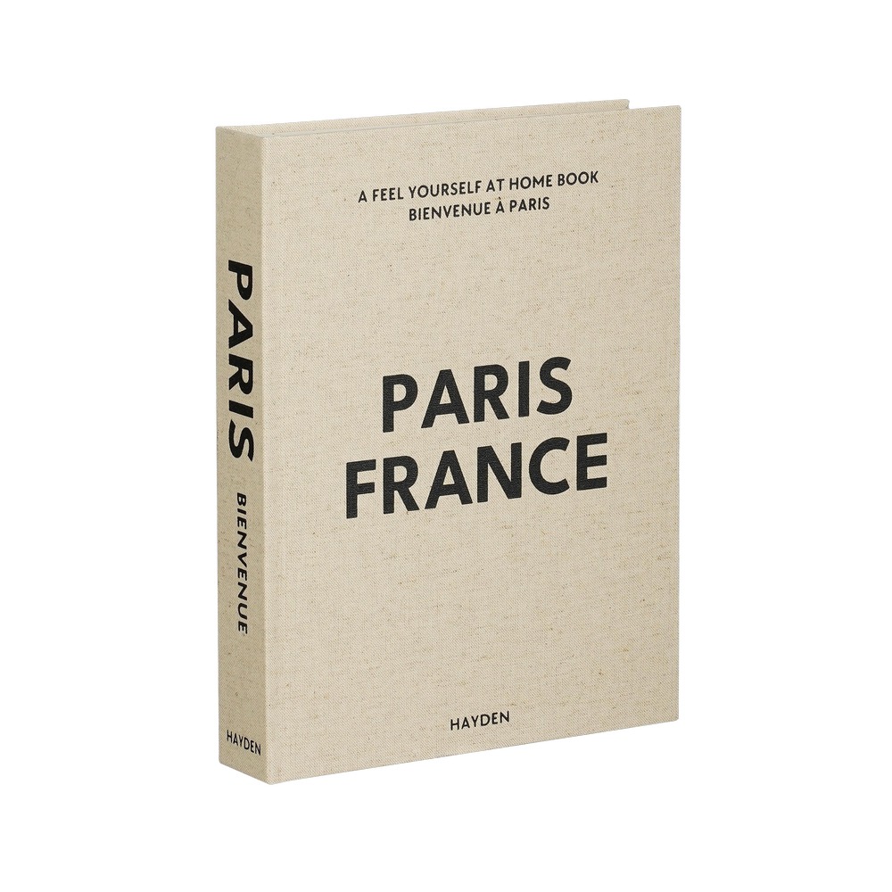 Libro de decoracion 22x29x4 cm paris france gris