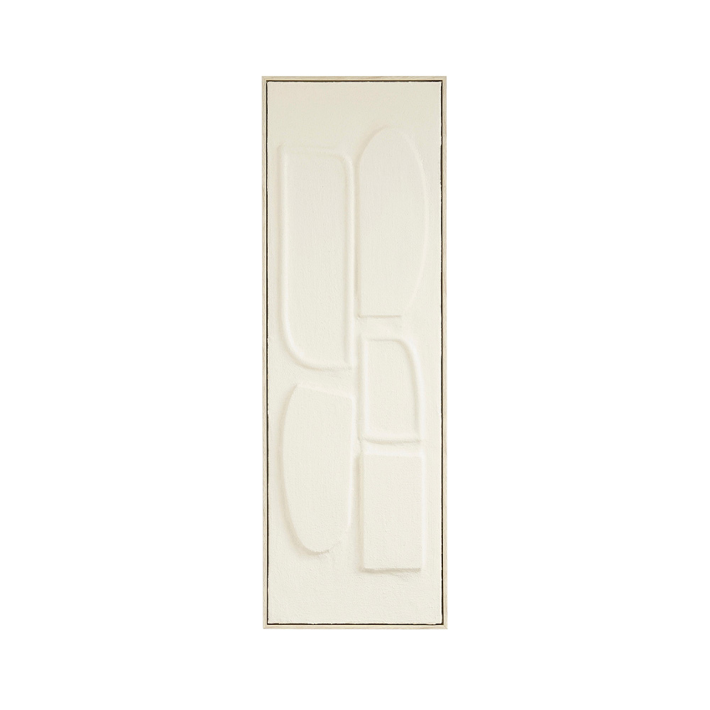 Cuadro decorativo 90x30 cm crema
