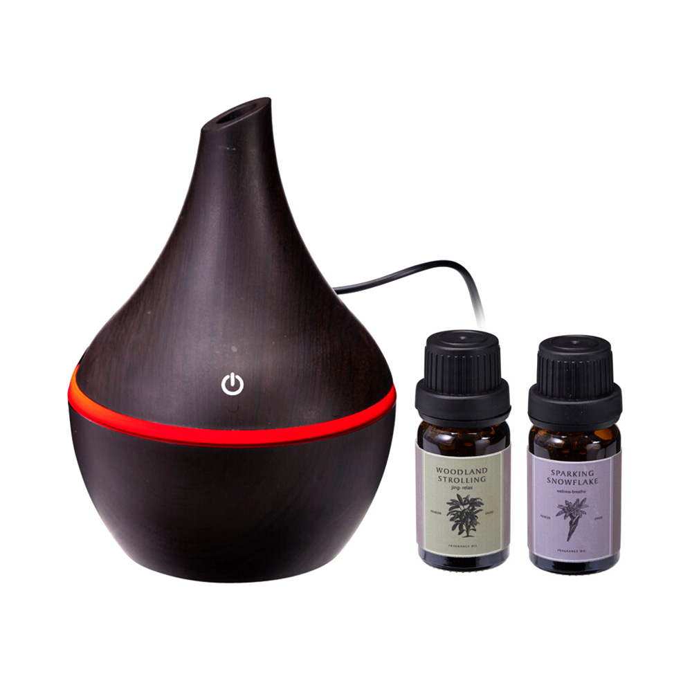 Difusor de aceites iluminado negro