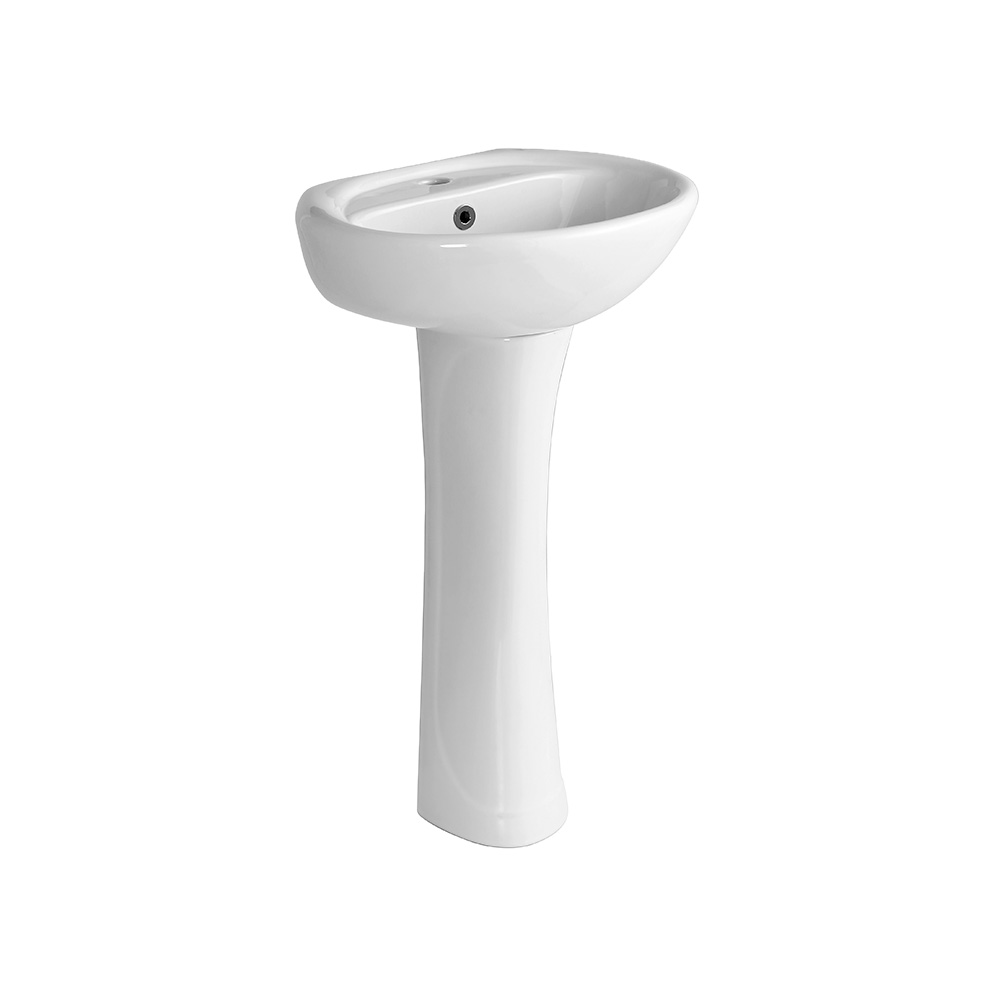 Lavamanos de pedestal blanco lx-3209f
