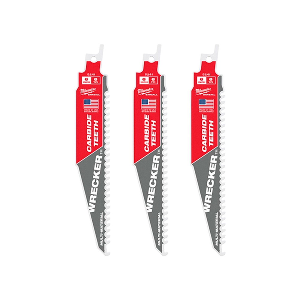 Segueta para sierra sable 6 pulg (15.24cm) s-3 6tpi sawzall