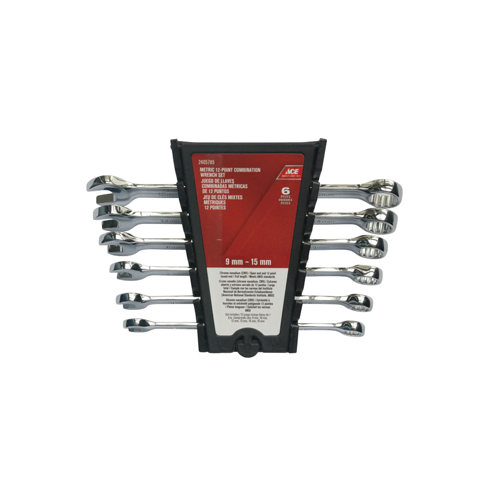 Juego de llave combinadas 9 mm - 15 mm s/6
