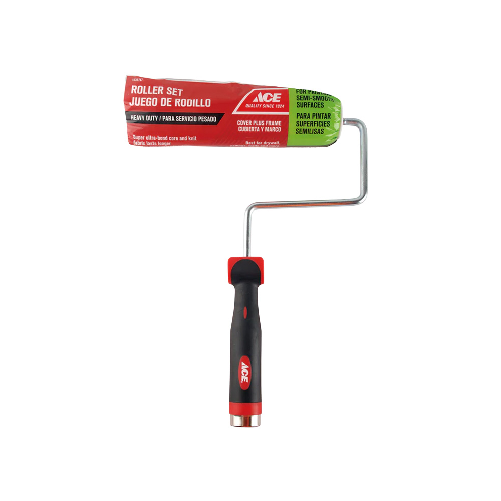 Rodillo para pintar con maneral 9 pulg x 3-8 pulgadas