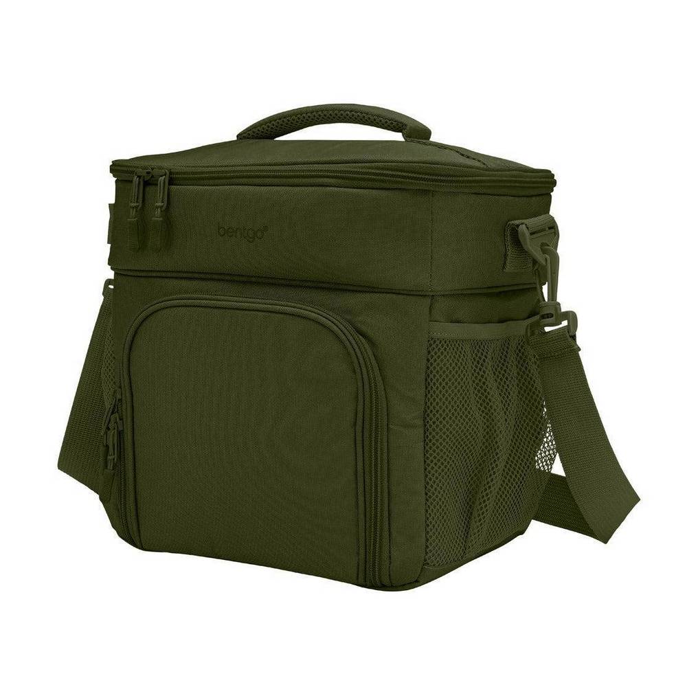 LONCHERA TERMICA DE POLIESTER 17.8x17.8x29.2 cm VERDE OLIVA