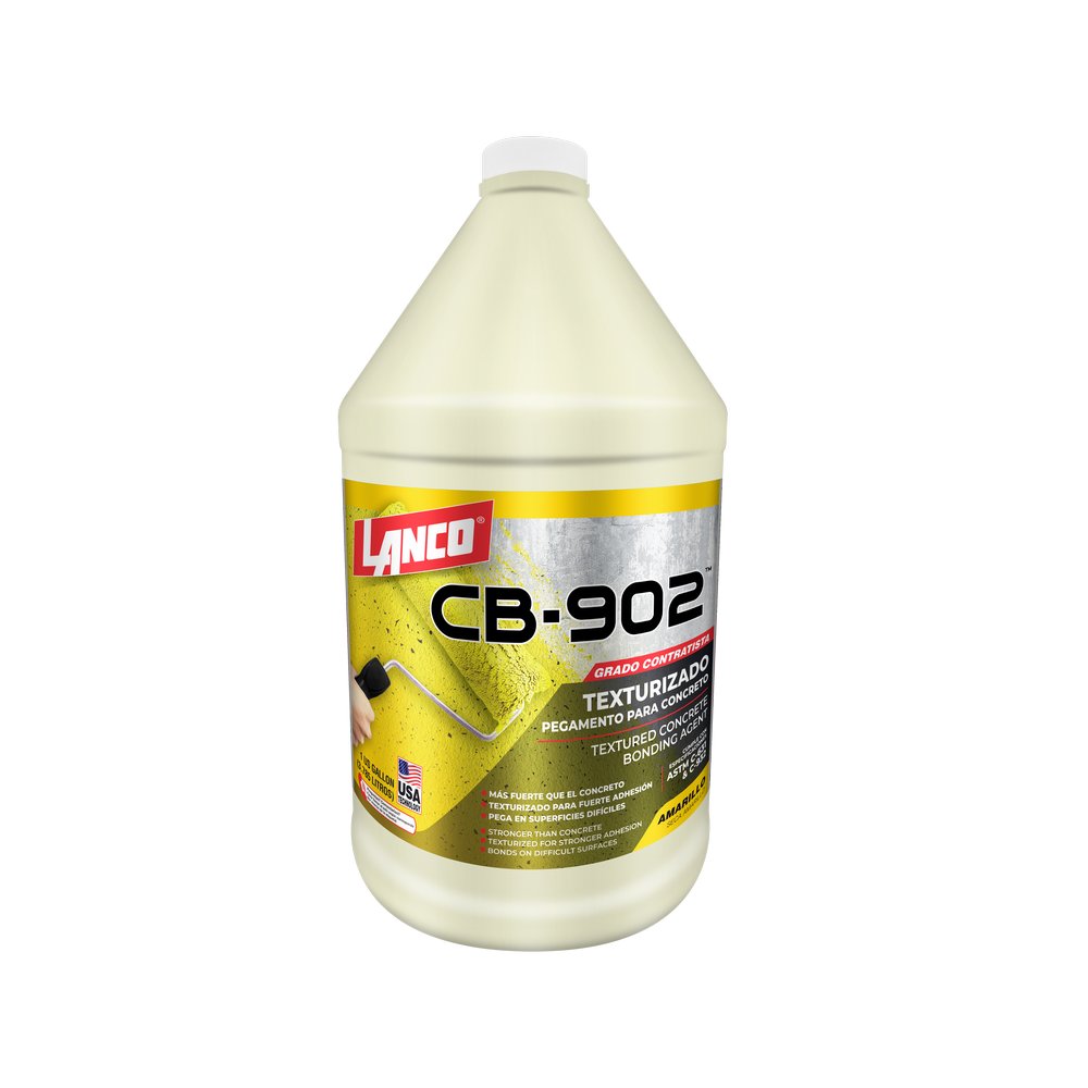 Pegamento para concreto cb-902 lanco amarillo texturizado 3.78 l (gal)