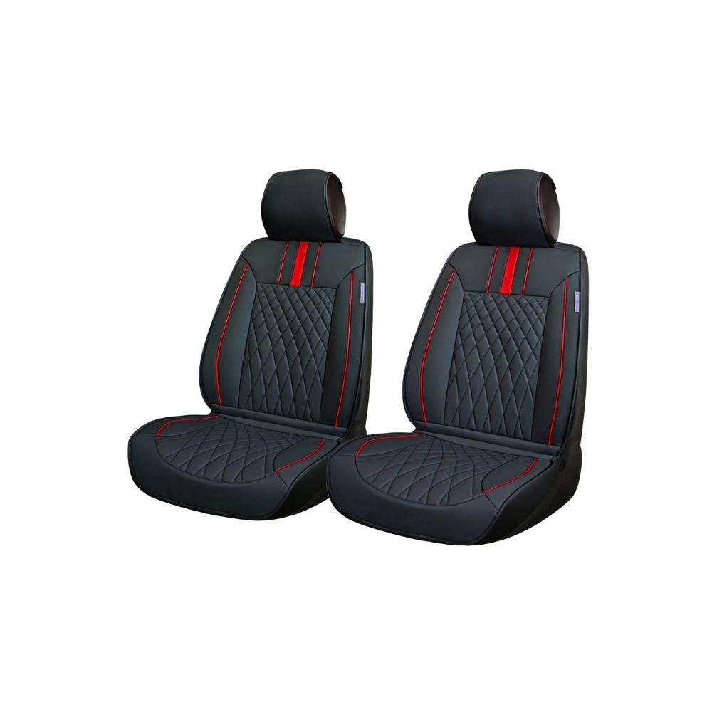 Forro para asientos negro-rojo 9 pzas bora luxe