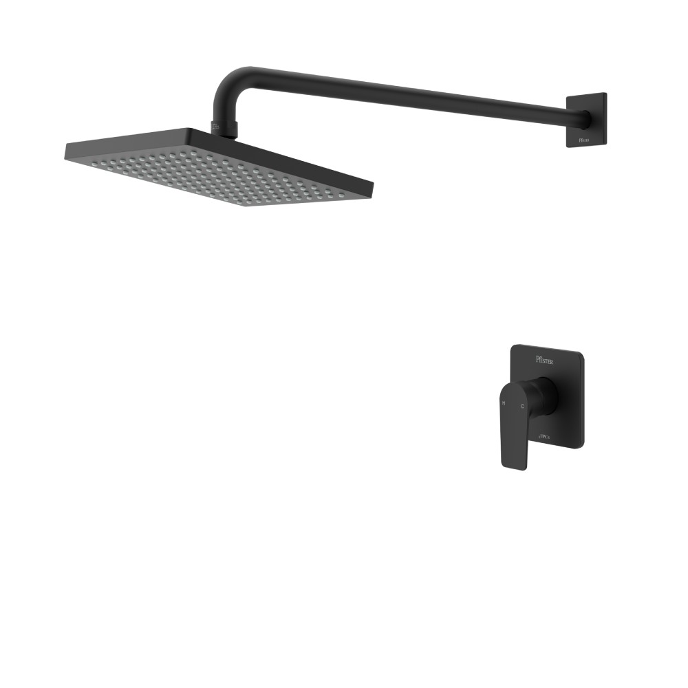 Mezclador para ducha monomando negro