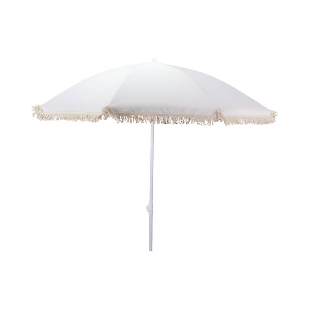 Sombrilla de jardin- aluminio y tela 180cm blanco